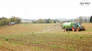 Epandage de Lisier /Case Ih 235 et Fendt 820