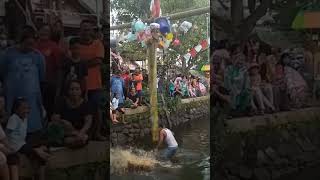 LUCU Panjat Pinang Pohon Pisang #shorts #panjatpinang #lomba  #trending #viral #short #short