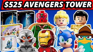 LEGO NEWS! $525 Avengers Tower?! Disney Castle! LEGO Sonic Game?! Hocus Pocus! Eldorado Fortress!