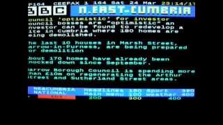 Bilsdale TV Transmitter Tropo 24/03/12 Analogue BBC1 Ceefax.MOV