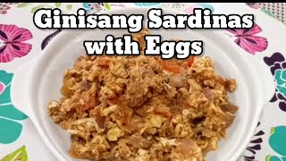 How to Cook Sardines with Eggs | Ginisang Sardinas with Eggs