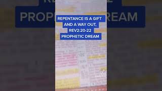 REPENTANCE IS A GIFT, ITS A WAY OUT FROM ANY TROUBLE