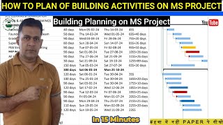 MS Project | Building Planning on MS Project | CEI