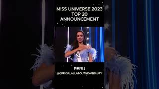 Miss Universe 2023 Top 20 Announcement HD #missuniverse #missuniverso #allaboutnewbeauty