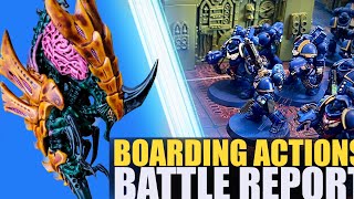 ULTRAMARINES vs TYRANIDS Boarding Actions 40k BATTLE REPORT | Arks of Omen