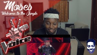 Moses Welcome ToTheJungle|Blind Auditions|he Voice Kids Indonesia Season 3 GTV 2018 REACTION VIDEO