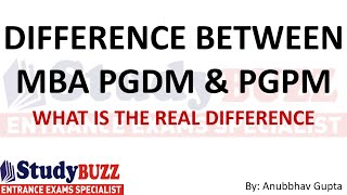 Difference between MBA, PGDM, PGPM courses | Degree Vs. Diploma | Which has more value?