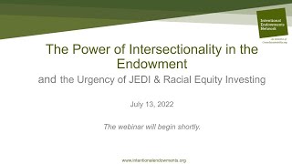 IEN Webinar: The Power of Intersectionality in the Endowment