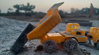 Gadi wala cartoon toy helicopter wali vedio tractor dumper helicopter train car bus truck video