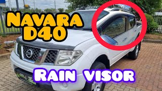 Installing Rain Visor