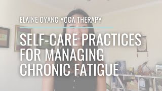 Self-care practices for managing chronic fatigue