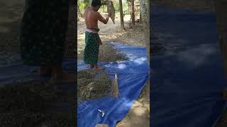 muga uda || Old process to make separate moong and dust