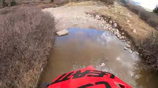 CRF250X Fall into Snow Melt - Wheeler Lake Trail October 2022 (Unedited)