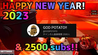 HAPPY NEW YEAR & THANK YOU FOR 2500 subs!!