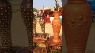 wooden vase #wooden vase with #ranjithame #rajithame #woodenproduct vase #vase #flowerpot