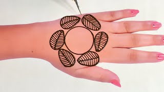 special arabic flower mehandi design foe back hand | easy and simple mehndi ki design | mehndi 2024