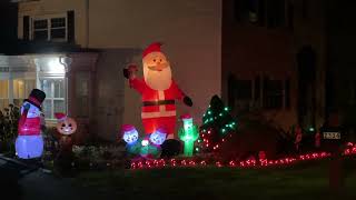 A Santa Decoration by House