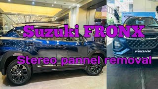 How to remove Suzuki FRONX 2023 stereo pannel  #fronx #suzuki #maruthi #howtoremove