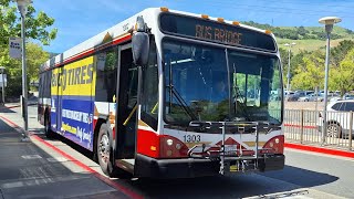 (Bart Bus Bridge) County Connection: 2013 Gillig BRT 40' #1303 - Orinda to Lafayette