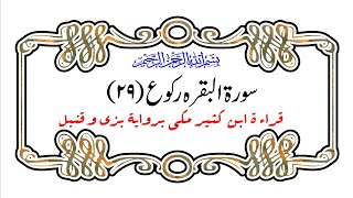 Surah Baqrah || Ruku 29 || قراءت ابن کثیر مکی #virel #quran #quranrecitation #qirat #tilawat