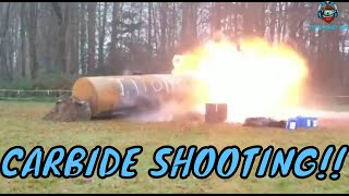 CARBIDE SHOOTING OUT OF A OVERGROWN MILK BOTTLE IN THE NETHERLANDS ⚠‼