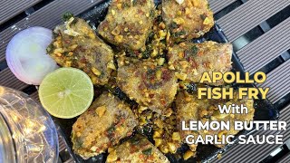 How To Make Fish Fry In Telugu |Apollo Fish Fry | #Fish Fry With Lemon Butter Garlic Sauce tastyqzin