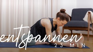 Entspannen | Yoga Slow Flow | Beine und Rücken dehnen | 23 Min