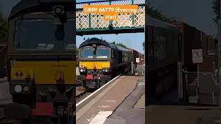 GBRf 66779 (Evening Star) Passing Trimley station 26/6/24 #trimley #railway #class66 #gbrf #train