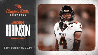 Oregon State Football Interview: Jaden Robinson (9/11/24)