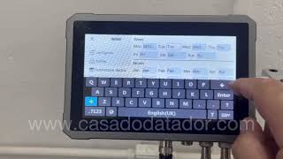 Configurações gerais de sistema da inkjet Mx1 New Plus