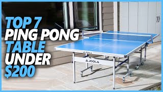 Best Ping Pong Table Under $200 In 2022 | Top 7 Ping Pong Tables On Amazon