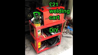 DIY welding cart £21 trolley homemade