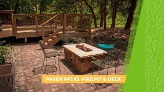 Paver Patio, Fire Pit and Deck