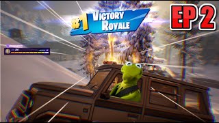 Kermit the Frog plays Fortnite and gets 2nd win!