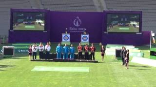 Ukraine National Archery Golden medal ceremony at BAku 2015