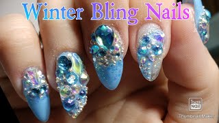 Winter Bling Nails!