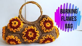 How to Crochet Burning Flames Bag