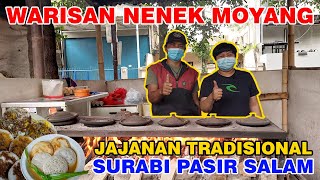 WARISAN NENEK MOYANG!!! | JAJANAN TRADISIONAL SURABI PASIR SALAM #jajanan #food #fd