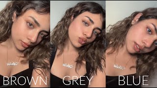 NATURAL COLORED CONTACTS *BROWN GIRL FRIENDLY* (Brown/Grey/Blue/Green) | Ft. Multicolorlab