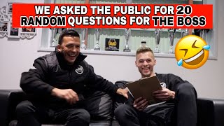 WE ASKED THE PUBLIC FOR 20 RANDOM QUESTIONS FOR THE BOSS ** JM IMPORTS Q+A **