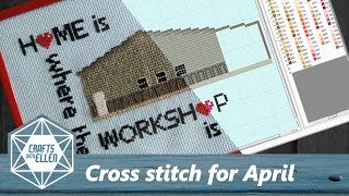 Making a custom cross stitch for April