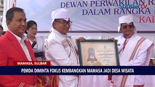 HADIRI HUT MAMASA, AKMAL MINTA PEMDA FOKUS KEMBANGKAN MAMASA JADI KAWASAN HOLTIKULTURA & DESA WISATA