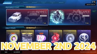 Rocket League ITEM SHOP Daily #32 (2nd November 2024)