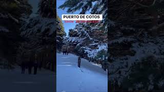 PUERTO DE COTOS | MADRID SPAIN #shorts #ytshorts #snow  #winter  #foryou