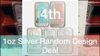 4th: 1oz Silver Bar Random Design Deal: is it worth it?