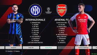 Inter Milan Vs Arsenal UCL 2024/25