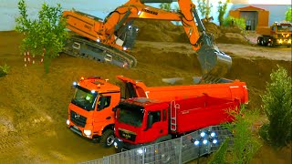 SPECIAL HANDMADE RC HEAVY CONSTRUCTION EQUIPMENT - TRUCK TOYS REMOTE CONTROL - LIEBHERR DIGGER