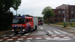 Uitruk Brandweer Bussum TS 1231 en AL 1252 met spoed naar OMS alarm