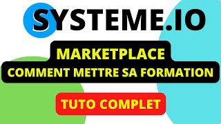 MARKETPLACE SYSTEME IO - PROPOSER SA FORMATION EN AFFILIATION