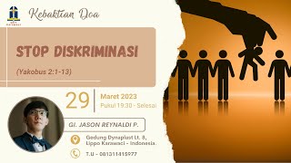 "Stop Diskriminasi" | Renungan KD GKY Karawaci - 29 Maret 2023